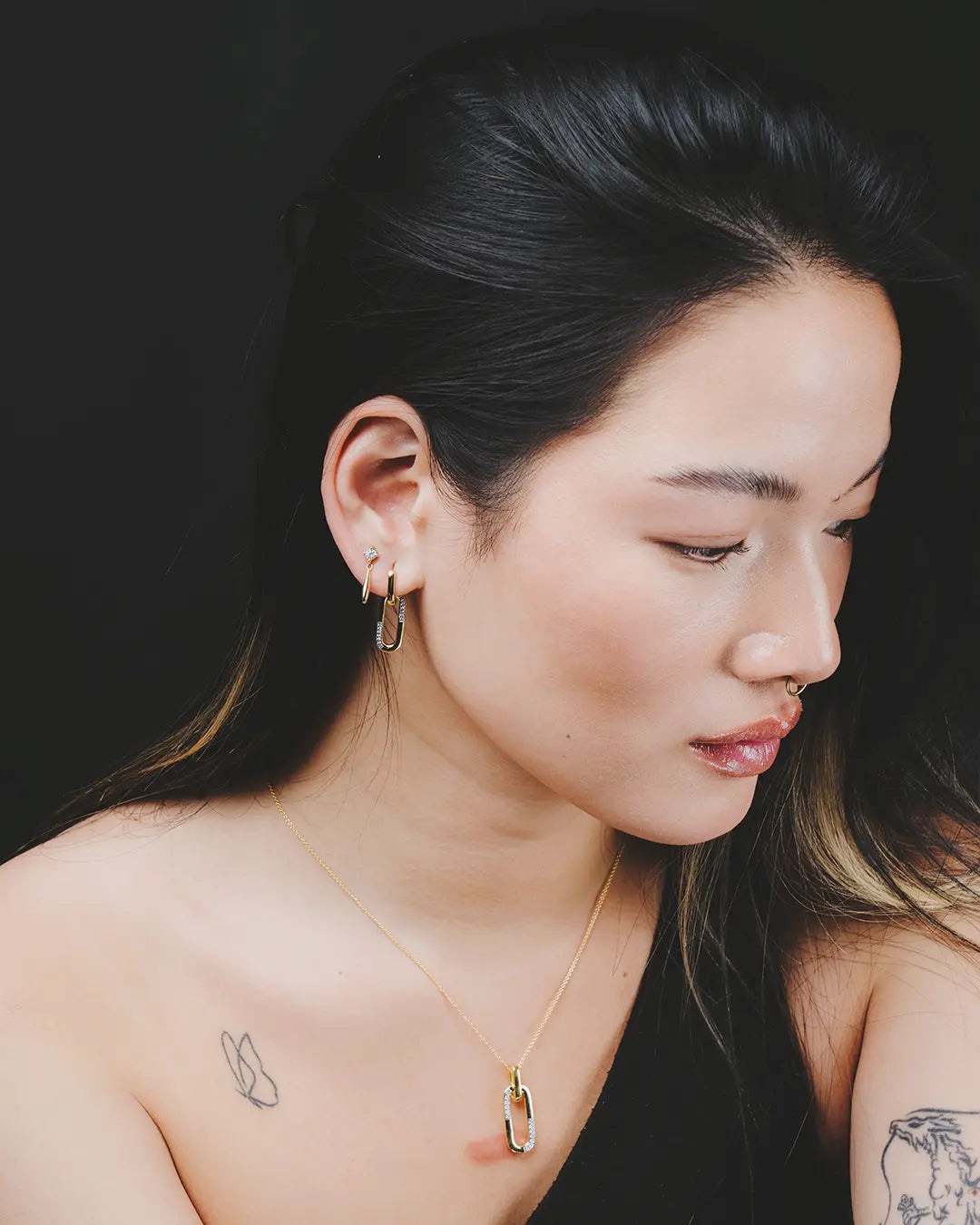 White Drop Earrings