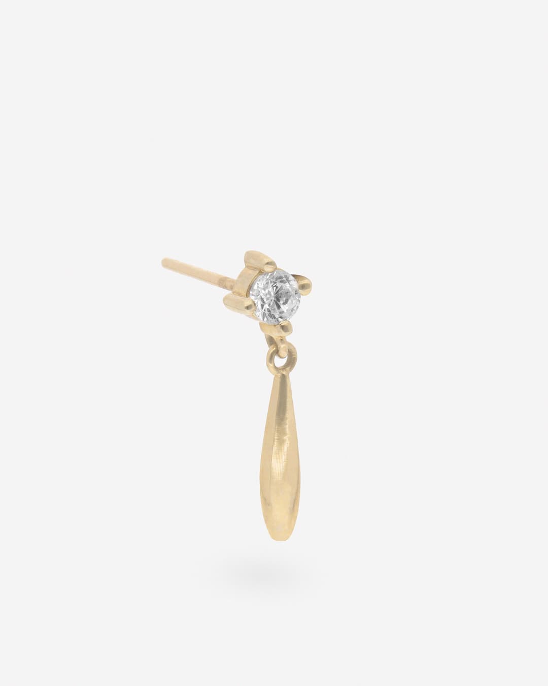 White Drop Earrings