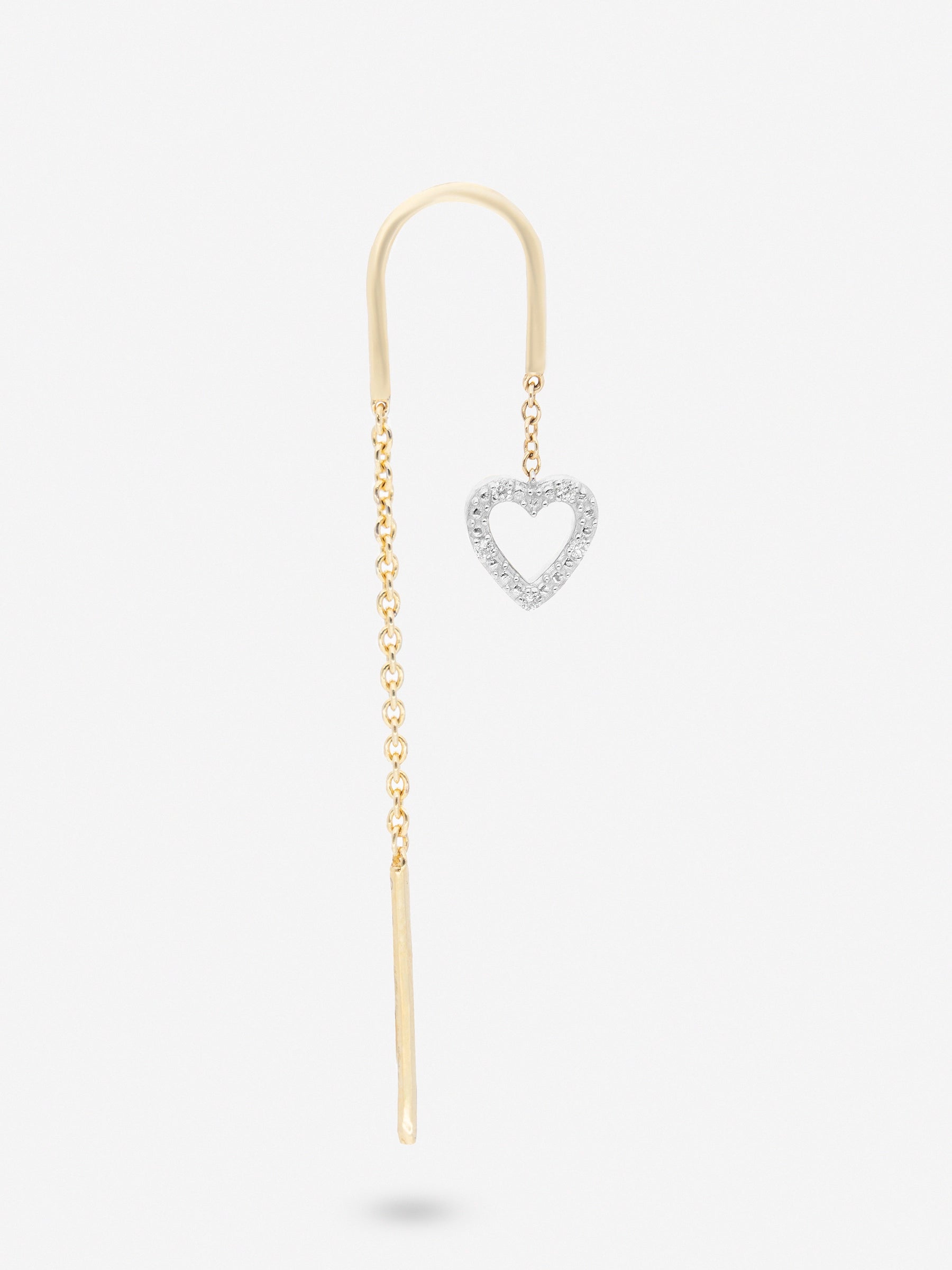 Heart Threader Earrings