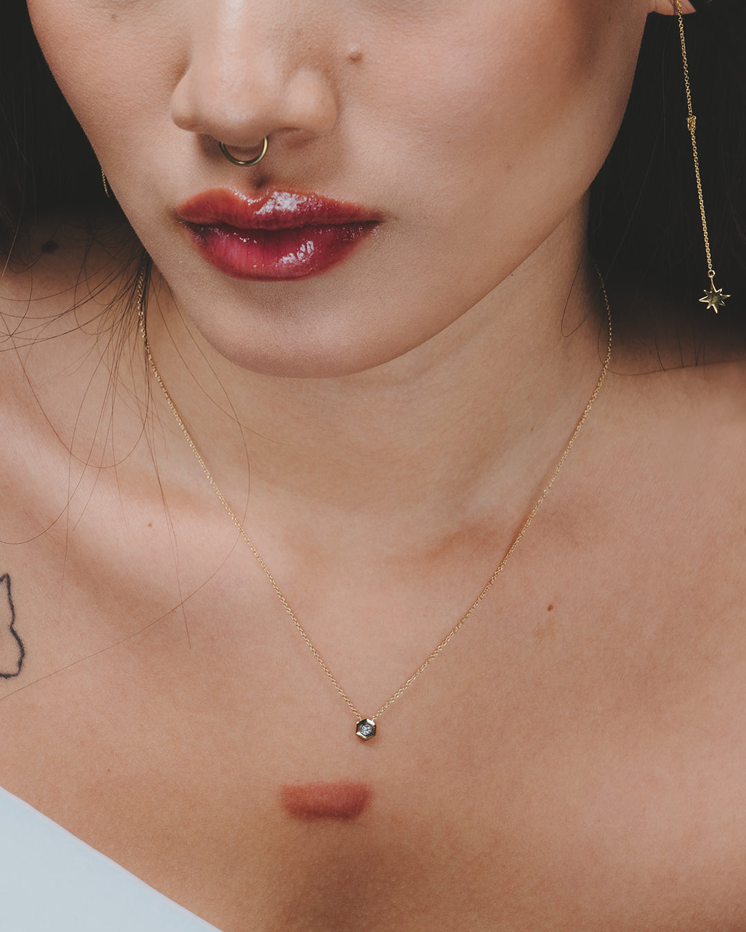Mini Hexagon Necklace