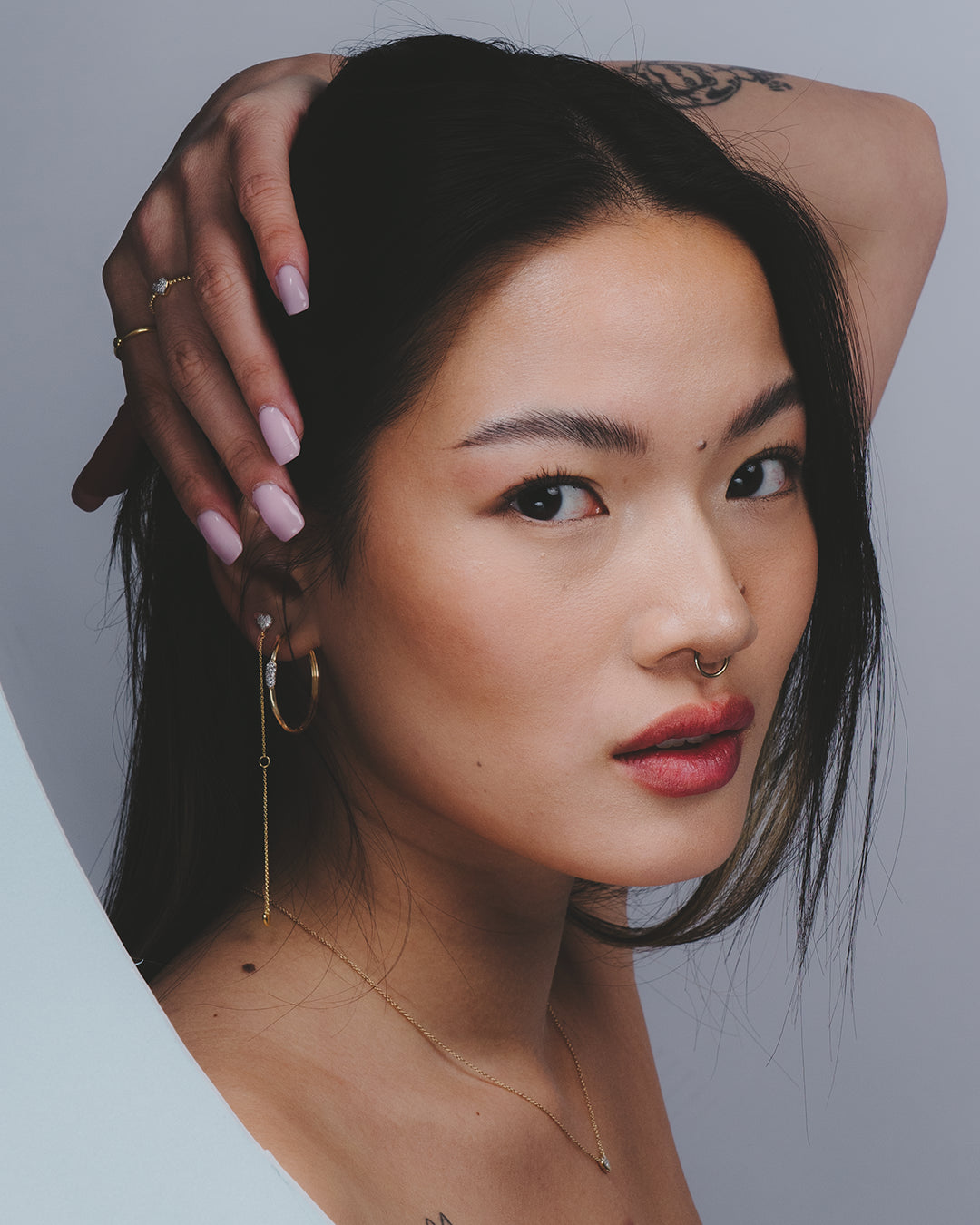 Medium Band Hoop Earrings