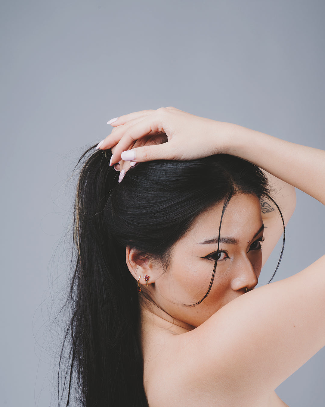 Granat Tropfen Ohrringe