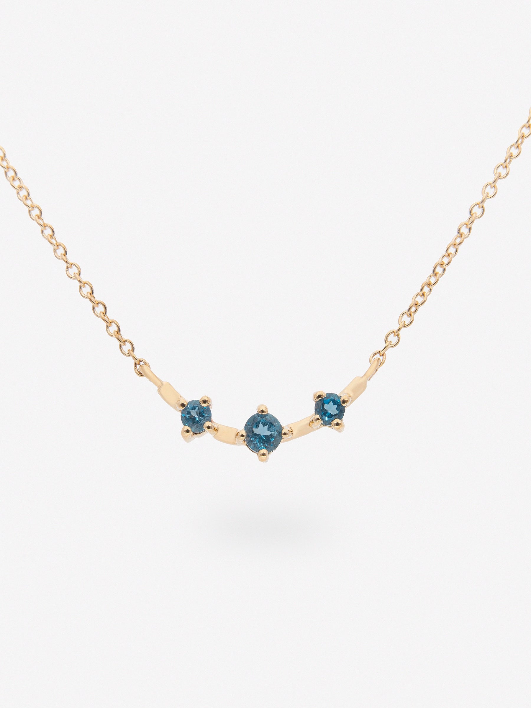 Triple Sapphire Necklace