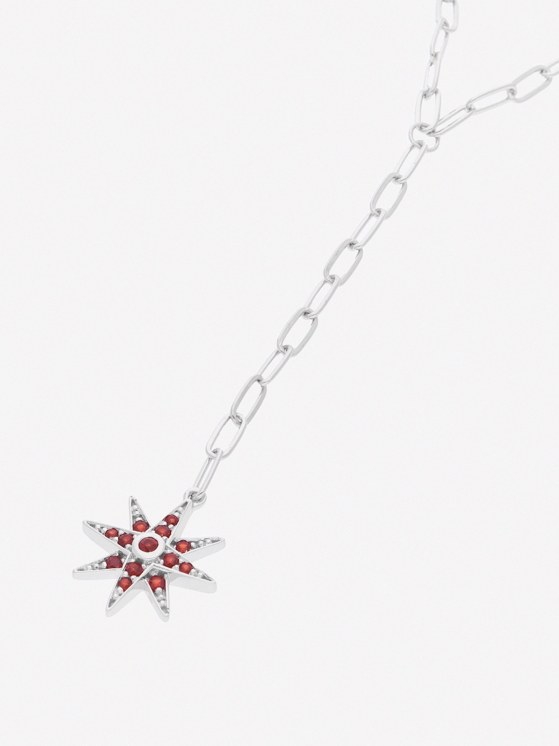 Scarlet Lariat Necklace