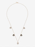 Collar de Corazón con Esmalte Negro y Topacio Blanco | STORIA Jewels