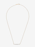 Collar de Barra con Esmalte Blanco y Topacio Blanco | STORIA Jewels