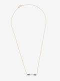 Collar de Barra con Esmalte Negro y Topacio Blanco | STORIA Jewels