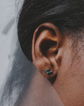 Pendientes Botón Topacio Azul London | STORIA Jewels