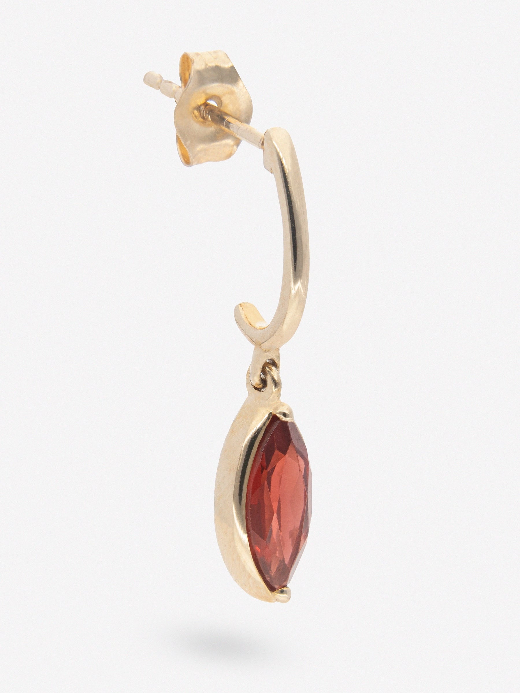 Garnet Teardrop Earrings